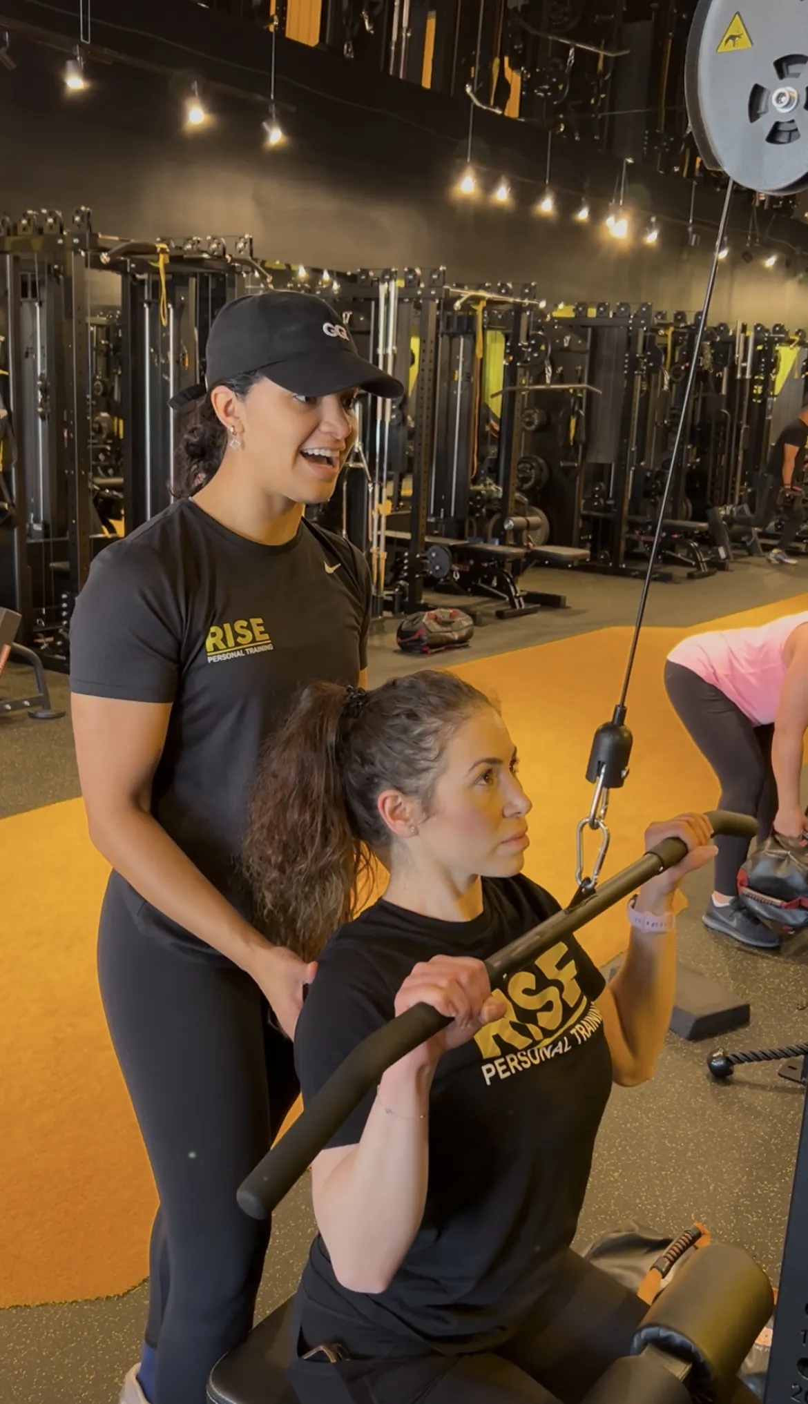 Rise Personal Training coach working with a member in Granada Hills